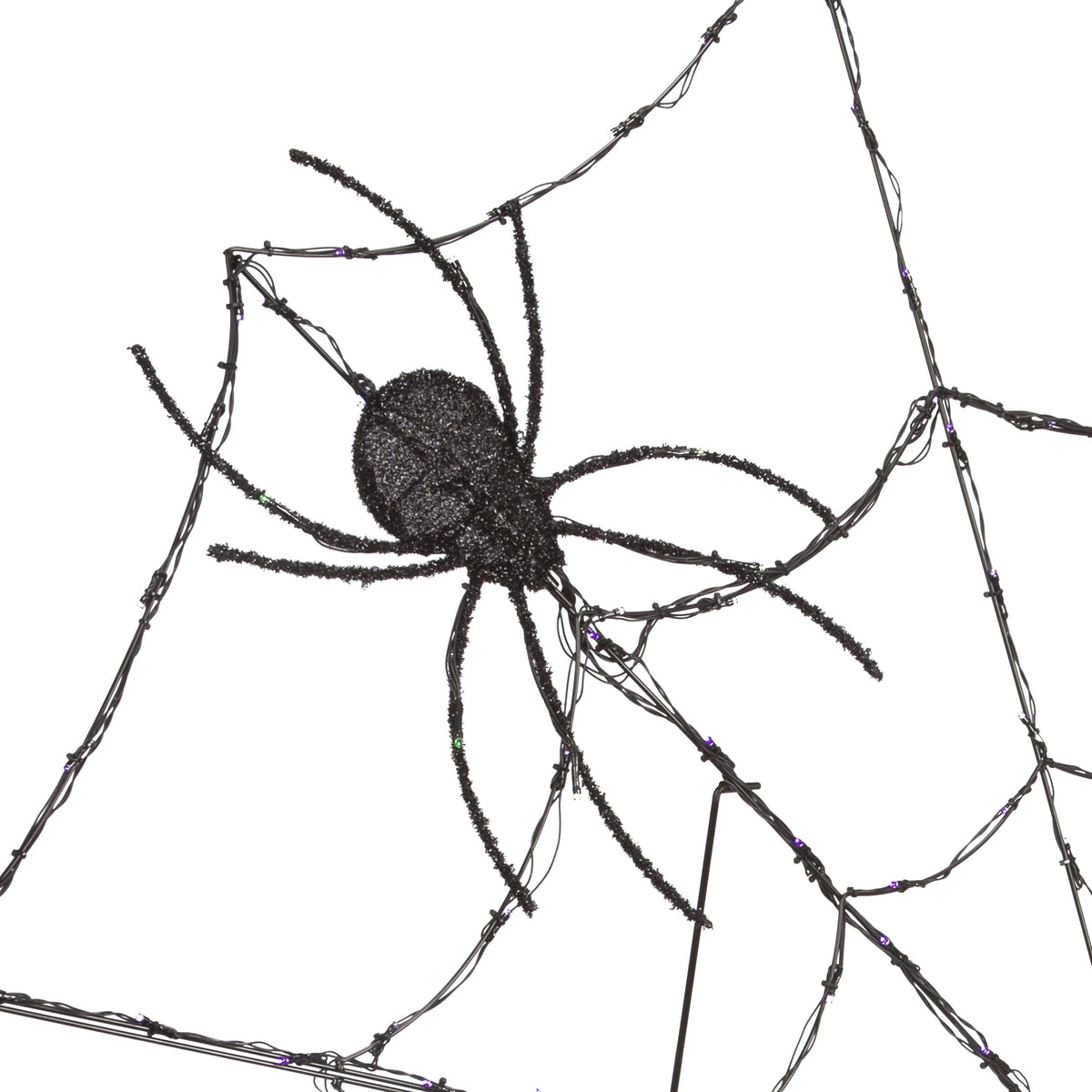 Halloween Giant LED Spider Web w/Green Lit Spider by Gemmy 69.09 in x 16.53 in x 70.47 in 7.60 lb