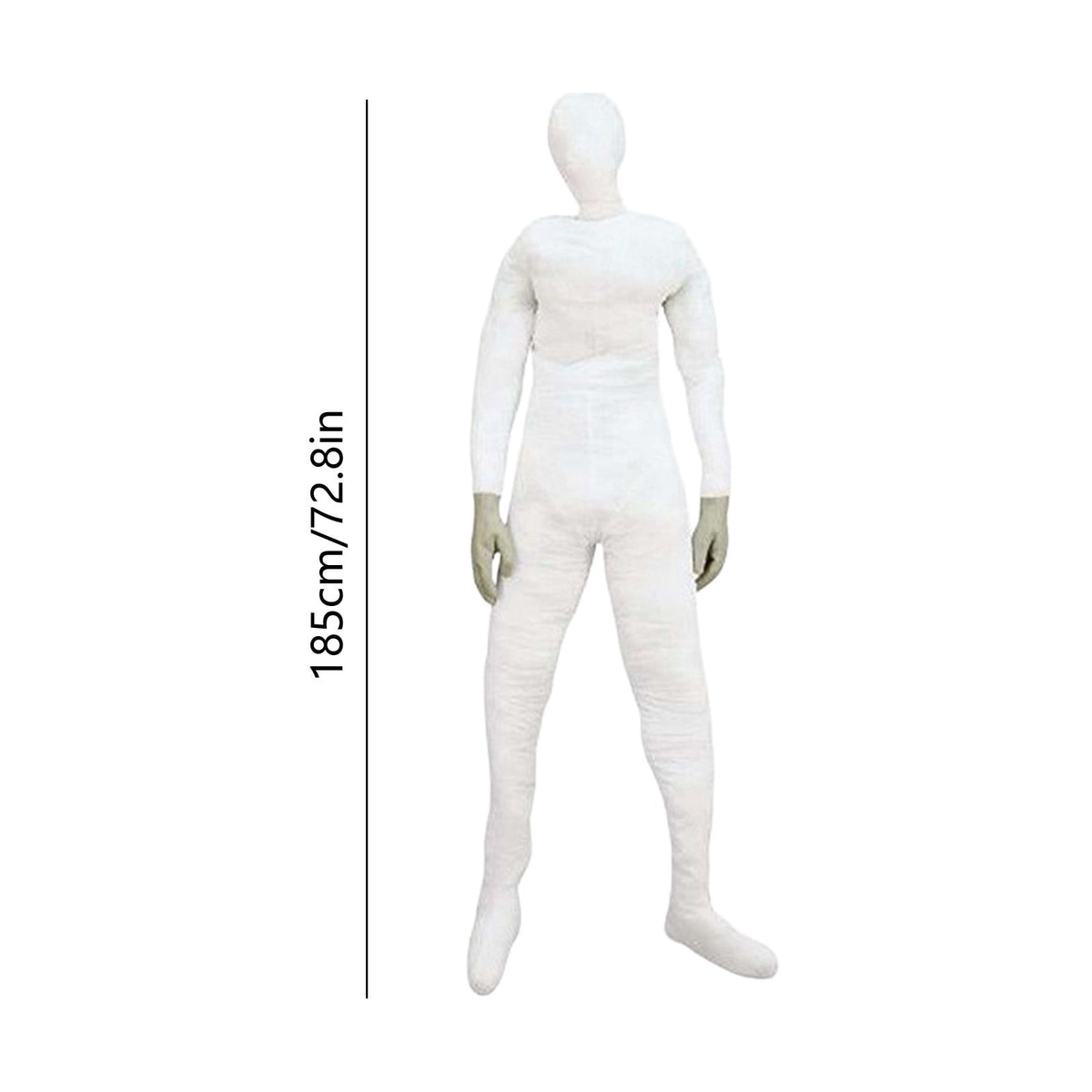 6FT Posable Dummy Mannequin Full Body Bendable Fabric Form Holiday Santa Halloween Decor Prop