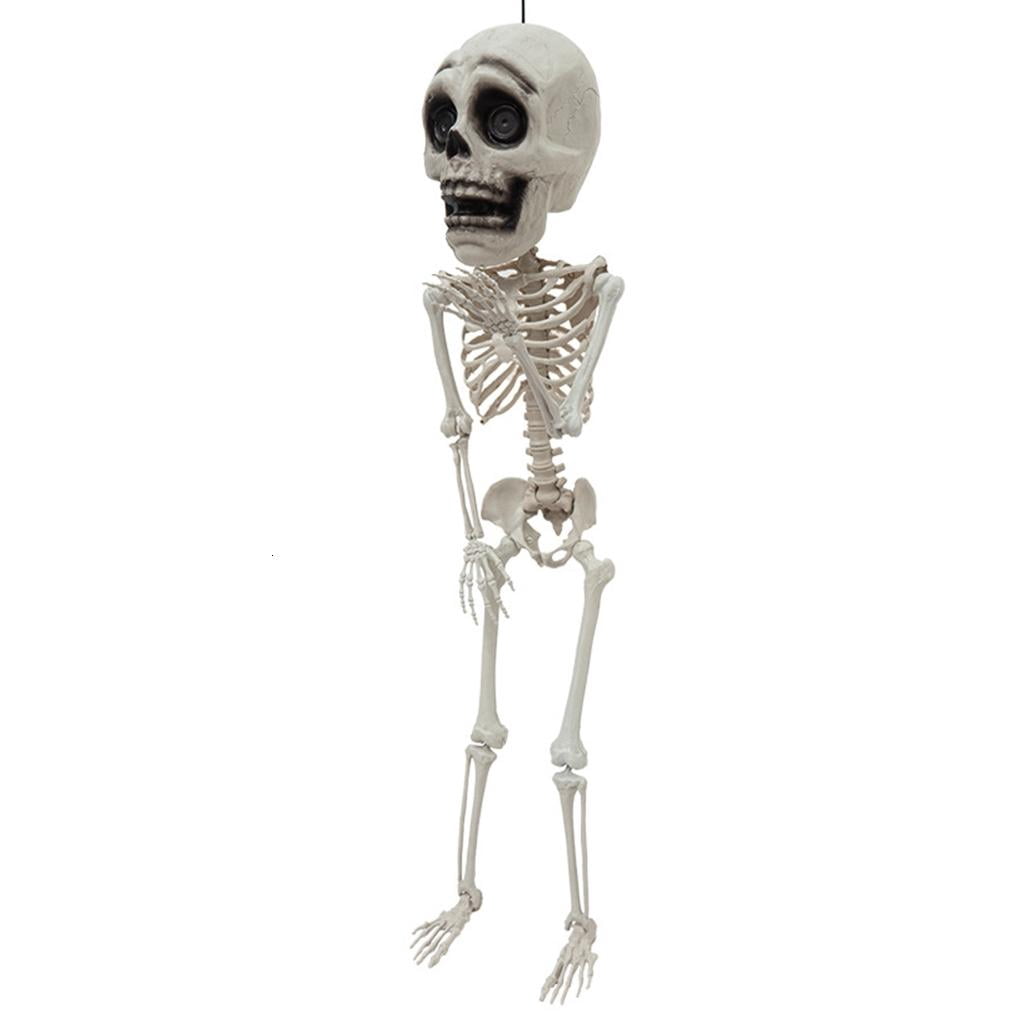 lanema Movable Joint Hanging Skeleton Halloween Decoration for Entryway Home Displays